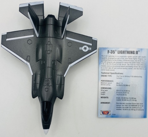 Samolot Lockheed Martin F-35 Lightning II model podstawka METAL Motormax Samolot Lockheed Martin F-35 Lightning II model podstawka METAL Motormax