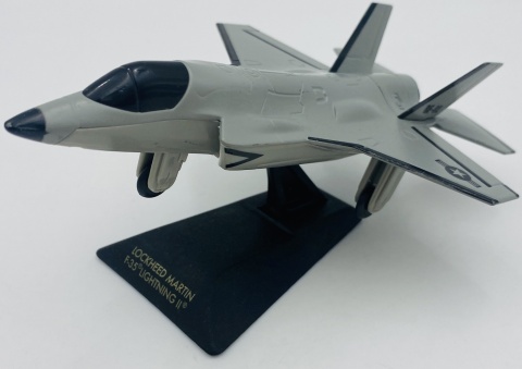 Samolot Lockheed Martin F-35 Lightning II model podstawka METAL Motormax Samolot Lockheed Martin F-35 Lightning II model podstawka METAL Motormax