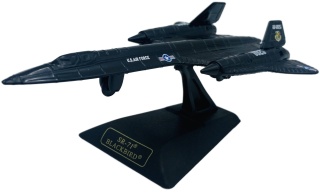 Samolot Lockheed SR-71 Blackbird model podstawka METAL Motormax