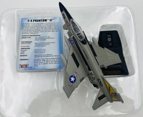 Samolot McDonnell Douglas F-4 Phantom II model podstawka METAL Motormax Samolot McDonnell Douglas F-4 Phantom II model podstawka METAL Motormax