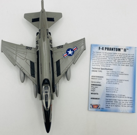 Samolot McDonnell Douglas F-4 Phantom II model podstawka METAL Motormax Samolot McDonnell Douglas F-4 Phantom II model podstawka METAL Motormax