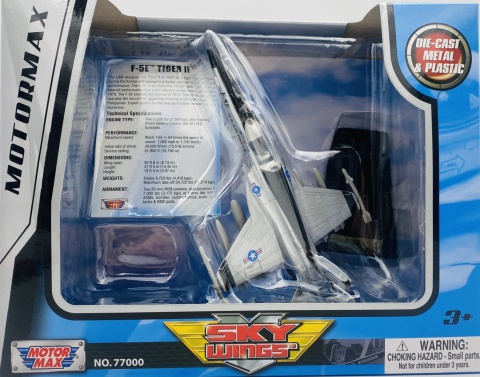 Samolot Northrop F-5E Tiger II model podstawka METAL Motormax Samolot Northrop F-5E Tiger II model podstawka METAL Motormax