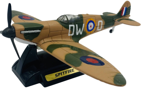 Samolot Supermarine Spitfire duży model podstawka METAL Motormax 76370 1:48 Samolot Supermarine Spitfire duży model podstawka METAL Motormax 76370 1:48