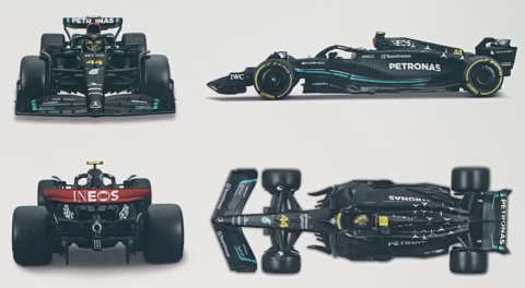 Bolid do składania F1 Mercedes AMG W14 E 2023 #44 Lewis Hamilton 1:24 Bolid do składania F1 Mercedes AMG W14 E 2023 #44 Lewis Hamilton 1:24