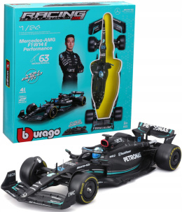 Bolid do składania F1 Mercedes AMG W14 E 2023 #63 Russell Bburago 1:24