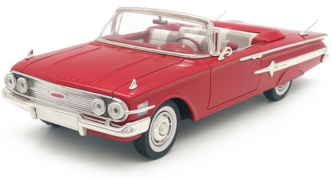 Chevrolet Impala 1960 1:18 Motormax 73110 czerwony Chevrolet Impala 1960 1:18 Motormax 73110 czerwony