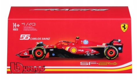 F1 FERRARI SF-24 2024 C. Sainz #55 Imola KASK BBurago 1:43 F1 FERRARI SF-24 2024 C. Sainz #55 Imola KASK BBurago 1:43