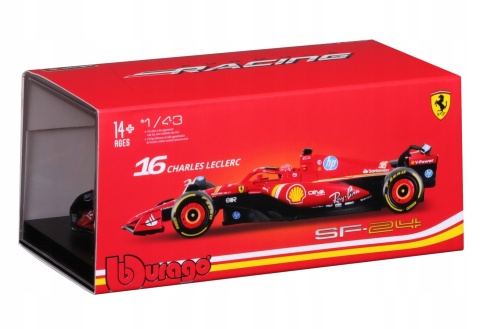F1 FERRARI SF-24 2024 Ch. Leclerc #16 KASK Imola BBurago 1:43 F1 FERRARI SF-24 2024 Ch. Leclerc #16 KASK Imola BBurago 1:43