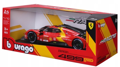 Ferrari 499P LMH FIA 24h Le Mans Hypercar 2023 #51 Bburago 16301 model 1:18 Ferrari 499P LMH FIA 24h Le Mans Hypercar 2023 #51 Bburago 16301 model 1:18