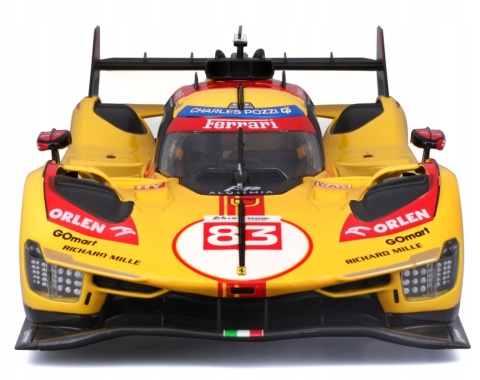 Ferrari 499P LMH FIA 24h Le Mans Hypercar 2024 AF CORSE #83 KUBICA Bburago 16304 model 1:18 Ferrari 499P LMH FIA 24h Le Mans Hypercar 2024 AF CORSE #83 KUBICA Bburago 16304 model 1:18