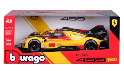 Ferrari 499P LMH FIA 24h Le Mans Hypercar 2024 AF CORSE #83 KUBICA Bburago 16304 model 1:18 Ferrari 499P LMH FIA 24h Le Mans Hypercar 2024 AF CORSE #83 KUBICA Bburago 16304 model 1:18