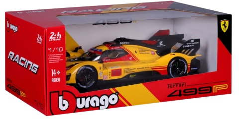 Ferrari 499P LMH FIA 24h Le Mans Hypercar 2024 AF CORSE #83 KUBICA Bburago 16304 model 1:18 Ferrari 499P LMH FIA 24h Le Mans Hypercar 2024 AF CORSE #83 KUBICA Bburago 16304 model 1:18