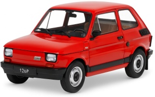 Fiat 126p maluch model 124249 WhiteBox 1:24 czerwony