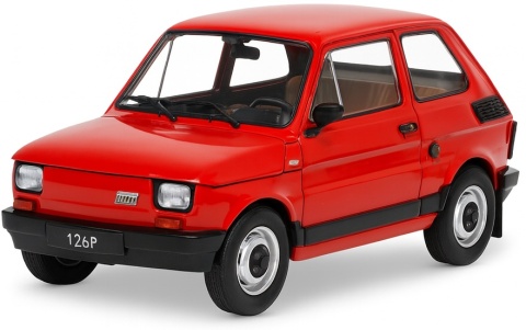 Fiat 126p maluch model 124249 WhiteBox 1:24 czerwony