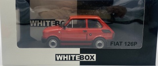Fiat 126p maluch model 124249 WhiteBox 1:24 czerwony