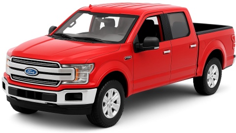 Ford F-150 Lariat Crew Cab '19 model 1:27 Motormax 79363 czerwony Ford F-150 Lariat Crew Cab '19 model 1:27 Motormax 79363 czerwony