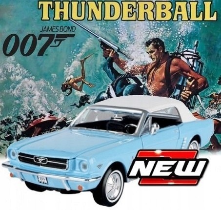 MUSTANG 1/2 1964 James Bond 007 THUNDERBALL 1:24 Motormax 79855