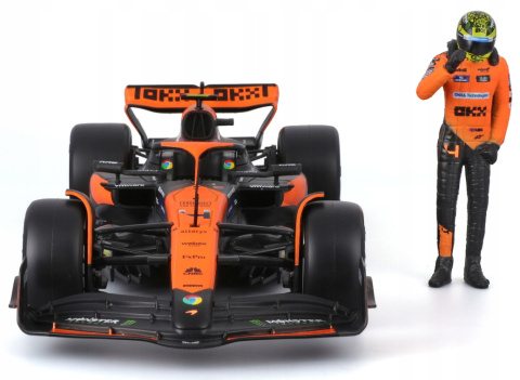 McLaren MCL38 GP Miami F1 2024 #4 Norris figurka BBurago 1:24 McLaren MCL38 GP Miami F1 2024 #4 Norris figurka BBurago 1:24
