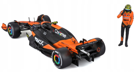 McLaren MCL38 GP Miami F1 2024 #4 Norris figurka BBurago 1:24 McLaren MCL38 GP Miami F1 2024 #4 Norris figurka BBurago 1:24