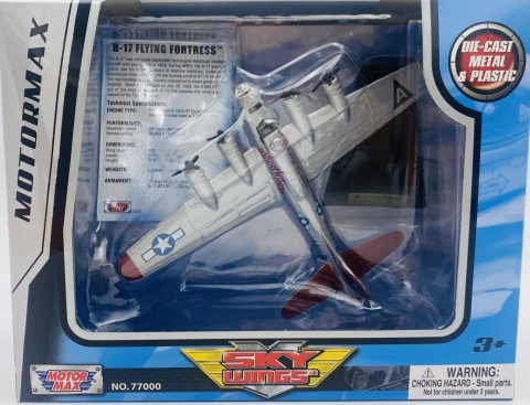 Samolot Boeing B-17 Flying Fortress Blood'nGuts podstawka METAL Motormax