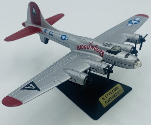 Samolot Boeing B-17 Flying Fortress Blood'nGuts podstawka METAL Motormax