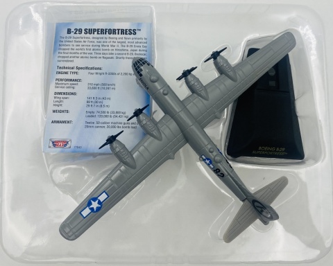 Samolot Boeing B-29 Superfortress Enola Gay podstawka METAL Motormax