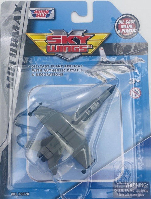 Samolot Boeing F/A-18 Hornet 4,5" 11,5 cm METAL Motormax szary