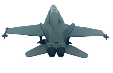 Samolot Boeing F/A-18 Hornet 4,5" 11,5 cm METAL Motormax szary