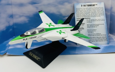 Samolot Grumman F-14 Tomcat biały model METAL Motormax