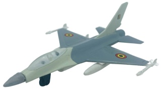 Samolot Lockheed Martin F-16 Falcon Belgia 4,5" 11,5 cm METAL Motormax