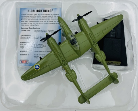Samolot Lockheed P-38 Lightning model METAL Motormax