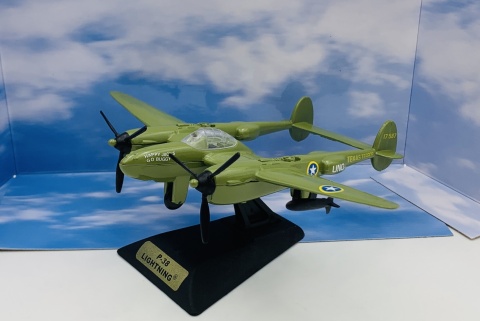 Samolot Lockheed P-38 Lightning model METAL Motormax