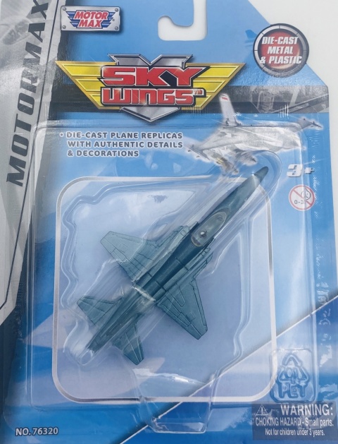 Samolot Northrop F-20 Tigershark 4,5" 11,5 cm METAL Motormax