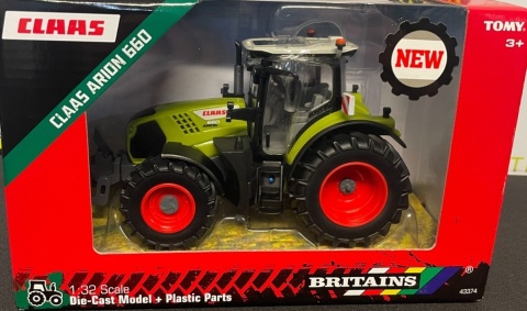 Claas Arion 660 ciągnik rolniczy traktor model 1:32 Britains 43374