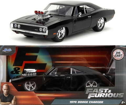 DODGE Charger 1970 F&F Fast and Furious Dom Dominic Toretto JADA 1:24
