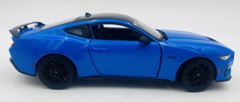 FORD MUSTANG GT 2024 metal model 24123 Welly 1:24 niebieski