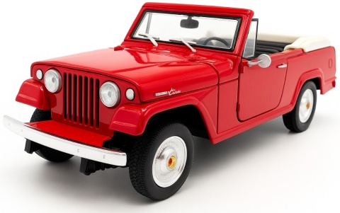 Jeep Jeepster Commando Roadster 1967 model 24117 Welly 1:24 czerwony