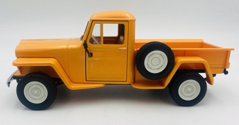 Jeep WILLYS Pickup 1947 model 24116 Welly 1:24 pomarańczowy