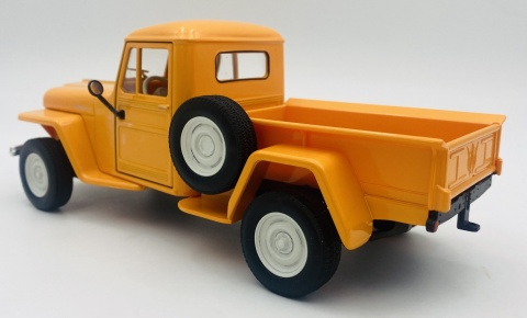 Jeep WILLYS Pickup 1947 model 24116 Welly 1:24 pomarańczowy