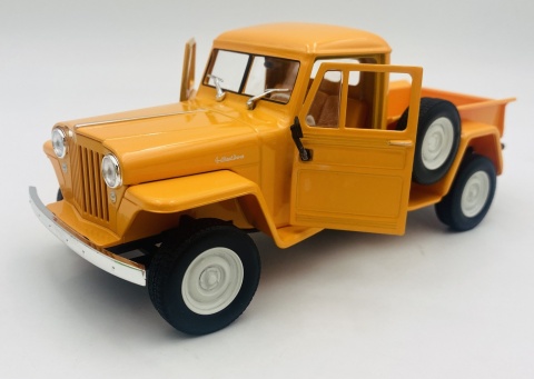 Jeep WILLYS Pickup 1947 model 24116 Welly 1:24 pomarańczowy