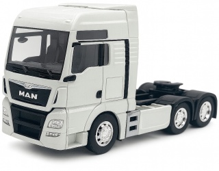 MAN TGX XXL 3 osie ciągnik siodłowy model WELLY 32650L metal 1:32 biały
