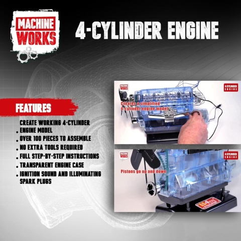 MODEL silnika 4 cylindrowego - ZBUDUJ SWOJE WŁASNE R4 do złożenia Haynes