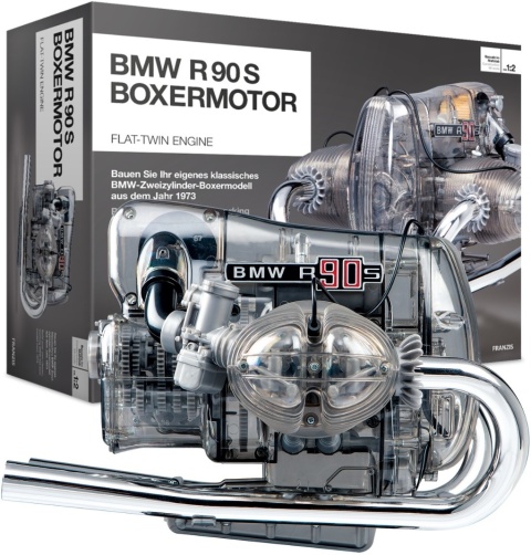 MODEL silnika BMW R90 S 2 cylindry flat twin 1973 boxer do złożenia 1:2