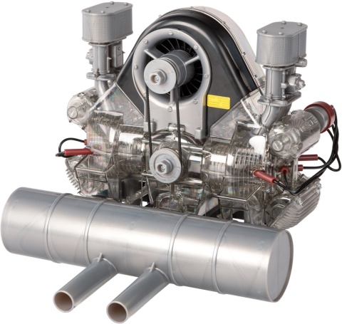 MODEL silnika Porsche 911 Carrera 547 4 cylindry boxer do złożenia 1:3