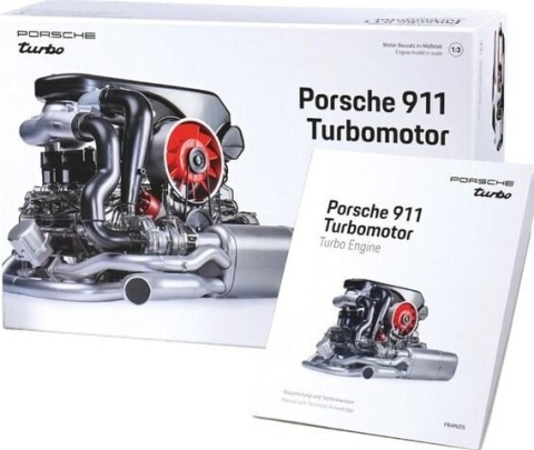 MODEL silnika Porsche 911 Turbo 6 cylindrów boxer - do złożenia Franzis 1:3