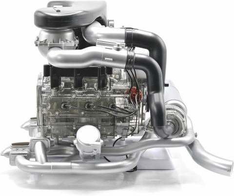MODEL silnika Porsche 911 Turbo 6 cylindrów boxer - do złożenia Franzis 1:3