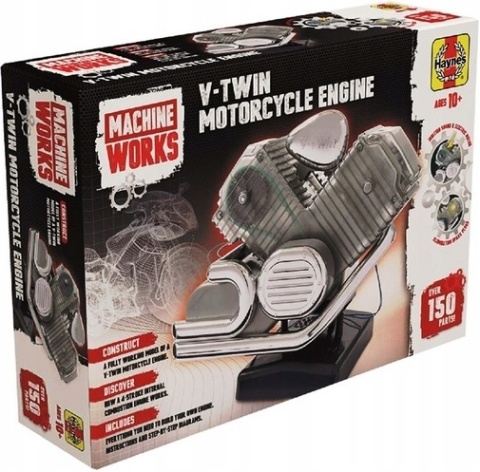 MODEL silnika V2 v-twin - ZBUDUJ SWOJE WŁASNE V2 do złożenia Haynes