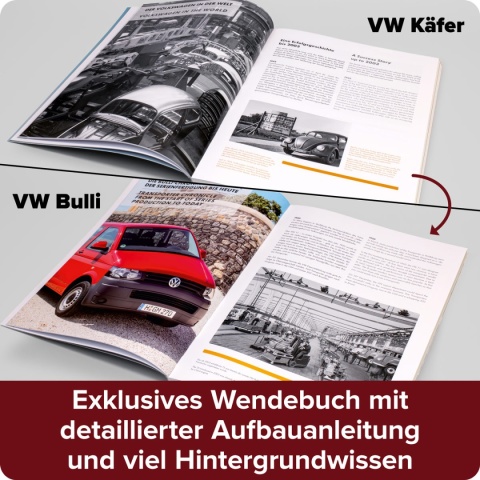 MODEL silnika VW Bus ogórek VW Beetle garbus 2 in 1 do złożenia 1:4