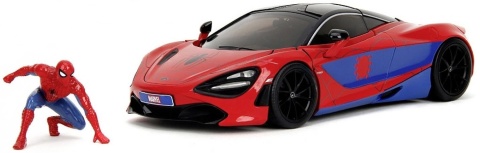 McLaren 720S Spiderman Spider-Man MARVEL JADA 1:24 + figurka