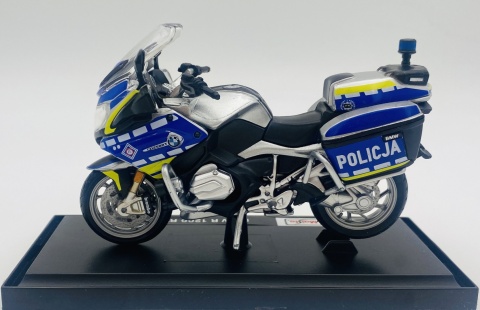 Motocykl BMW R 1200 RT POLICJA Polska WRD na podstawce model 1:18 Maisto